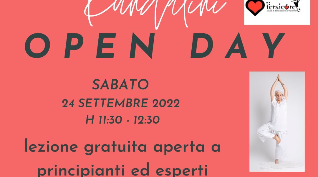 OPEN DAY – SABATO 24/9/22